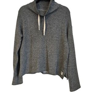 Roots Heather Grey Cowl Neck Pullover‎ Sweater Long Sleeve Casual Size S P